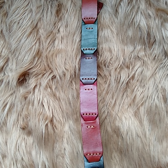 Fossil Genuine Leather Multicolored Belt Size S - Picture 3 of 8